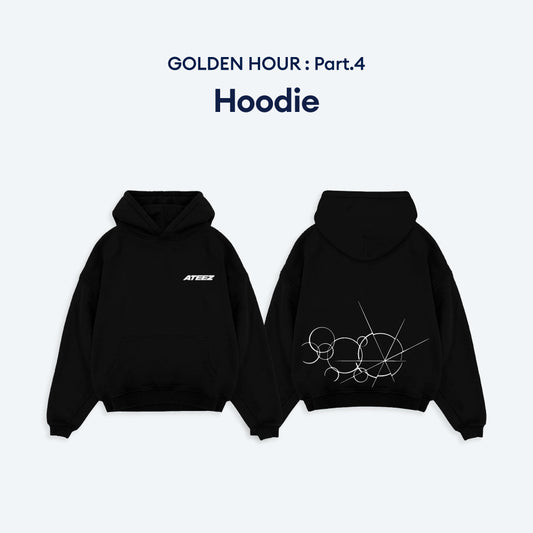 (PRE-ORDER) [HELLO82] ATEEZ - GOLDEN HOUR : PART.4 MERCH - HOODIE (3 SIZES) - LightUpK