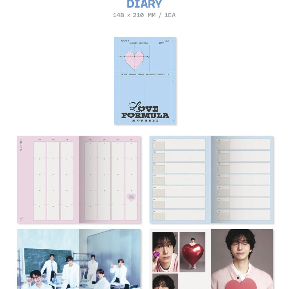 (PRE-ORDER) MONSTA X - 2026 SEASON'S GREETINGS [LOVE FORMULA MONBEBE]