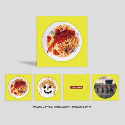 (PRE-ORDER) LE SSERAFIM - 1ST SINGLE ALBUM [SPAGHETTI] VINYL (2 VERSIONS) RANDOM