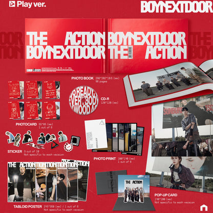 (PRE-ORDER) [HELLO82] [HELLO82 EXCLUSIVE] BOYNEXTDOOR - 5TH EP [THE ACTION] (3 VERSIONS) - LightUpK