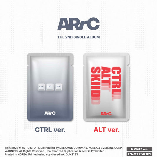 (PRE-ORDER) ARRC - SINGLE ALBUM [CTRL+ALT+SKIID] (2 VERSIONS) RANDOM - LightUpK