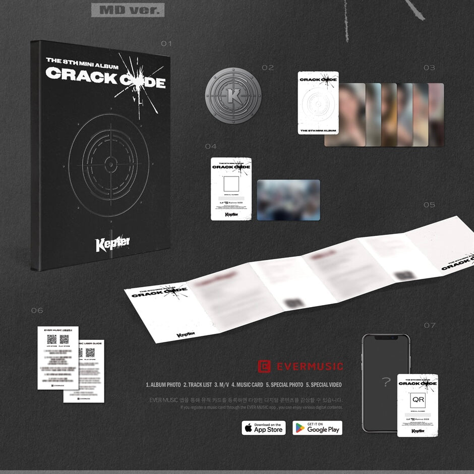 (PRE-ORDER) KEP1ER - THE 8TH MINI ALBUM [CRACK CODE] (MD VER.) - LightUpK