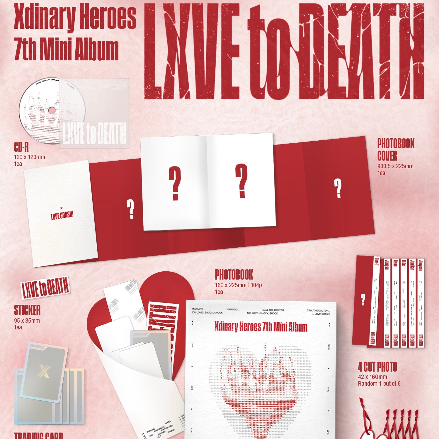 (PRE-ORDER) XDINARY HEROES - 7TH MINI ALBUM [LXVE TO DEATH] PHOTOBOOK VER. (2 VERSIONS) RANDOM - LightUpK