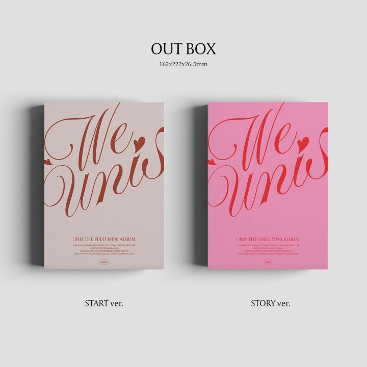 UNIS - 1ST MINI ALBUM [WE UNIS] (2 VERSIONS) - LightUpK
