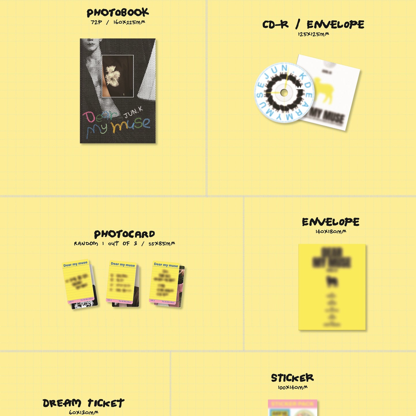 (PRE-ORDER) JUN. K - 4TH MINI ALBUM [DEAR MY MUSE] (2 VERSIONS) RANDOM - LightUpK