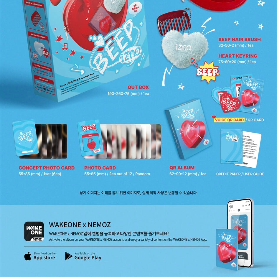 IZNA - SINGLE ALBUM [BEEP] (QR ALBUM VER.) - LightUpK