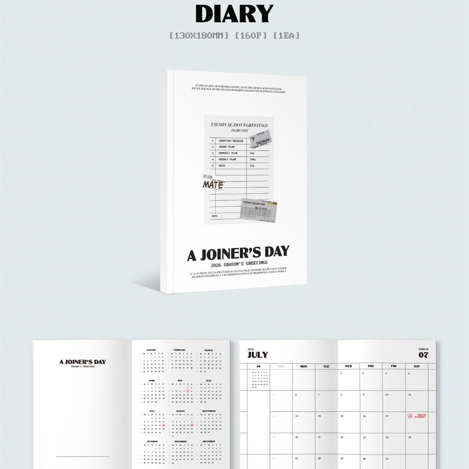 (PRE-ORDER) TAEMIN - 2026 SEASON'S GREETINGS [A JOINER'S DAY]