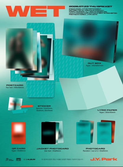 (PRE-ORDER) PARK JIN YOUNG (JYP) - WET (FANS ALBUM VER.)