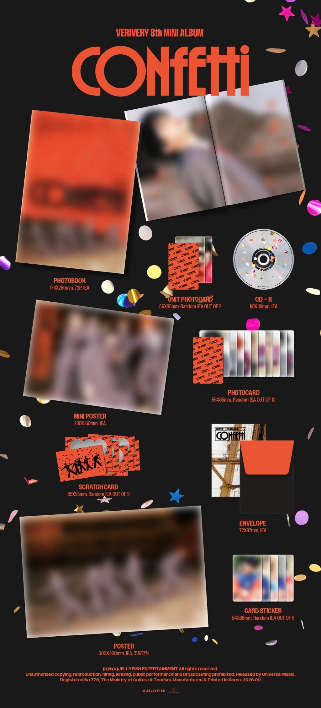 VERIVERY - 8TH MINI ALBUM [CONFETTI] PHOTOBOOK VER.