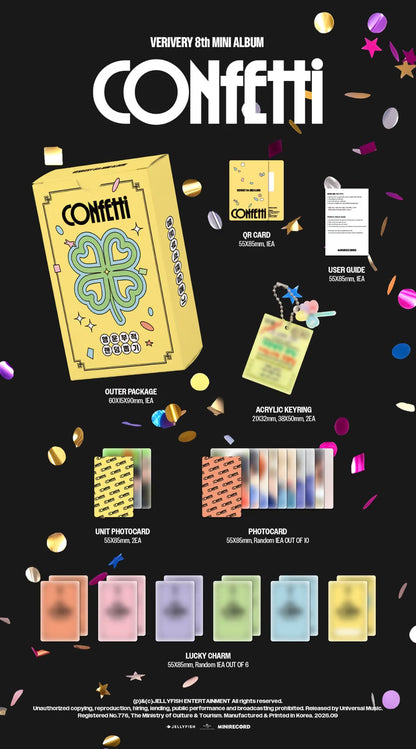 VERIVERY - 8TH MINI ALBUM [CONFETTI] LUCKYCHARM VER.