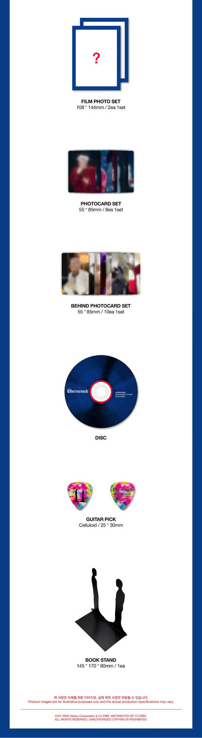 (PRE-ORDER) G-DRAGON - ÜBERMENSCH [2025 WORLD TOUR IN GOYANG] (NORMAL VER.) - LightUpK