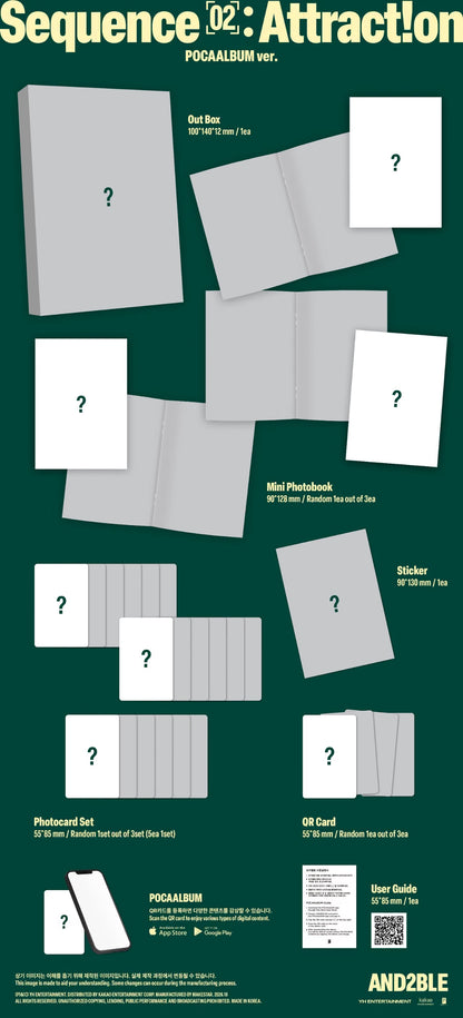 (PRE-ORDER) AND2BLE - 2ST MINI ALBUM [SEQUENCE 02: ATTRACTION] (POCAALBUM VER.)