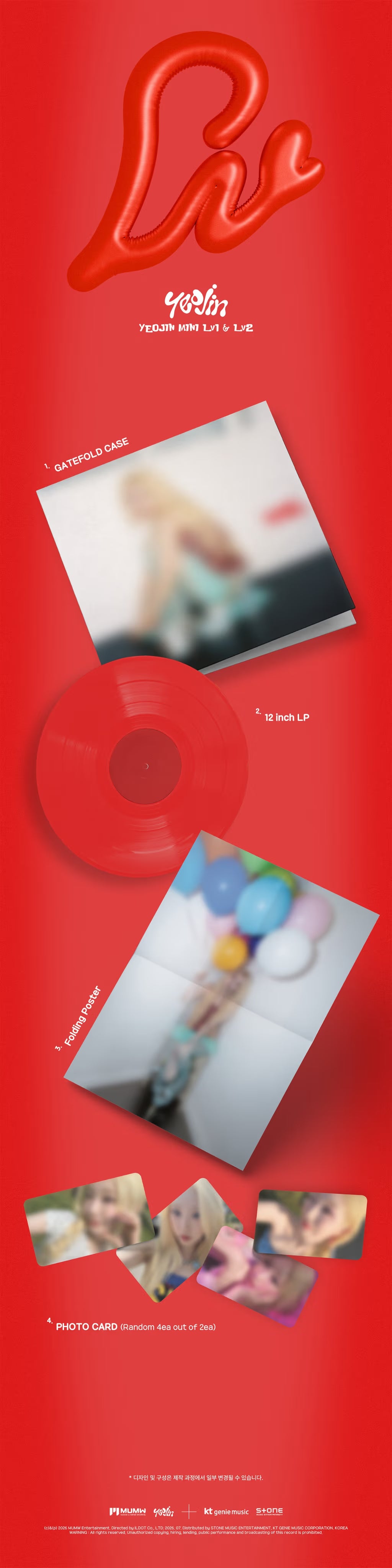 (PRE-ORDER) YEOJIN - [LV1 & LV2] LIMITED LP