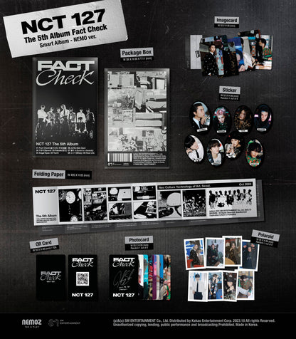 NCT 127 - VOL.5 [FACT CHECK] (QR VER.) (8 VERSIONS) (ALÉATOIRE)