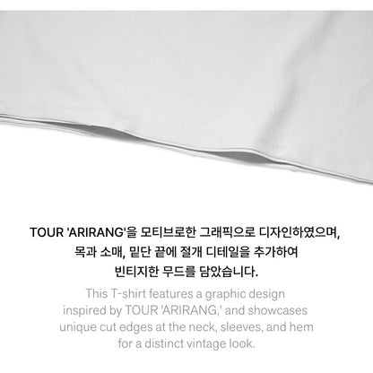 (PRE-ORDER) BTS - S/S TOUR T-SHIRT (GRAY) (4 SIZES) - LightUpK
