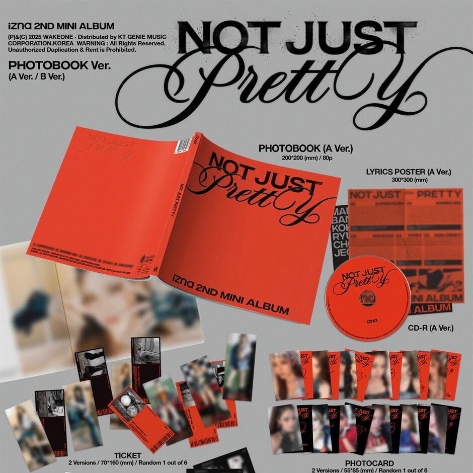 (PRE-ORDER) IZNA - 2ND MINI ALBUM [NOT JUST PRETTY] PHOTOBOOK VER. (2 VERSIONS) RANDOM - LightUpK