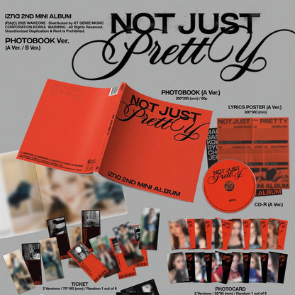(PRE-ORDER) IZNA - 2ND MINI ALBUM [NOT JUST PRETTY] PHOTOBOOK VER. (2 VERSIONS) RANDOM - LightUpK