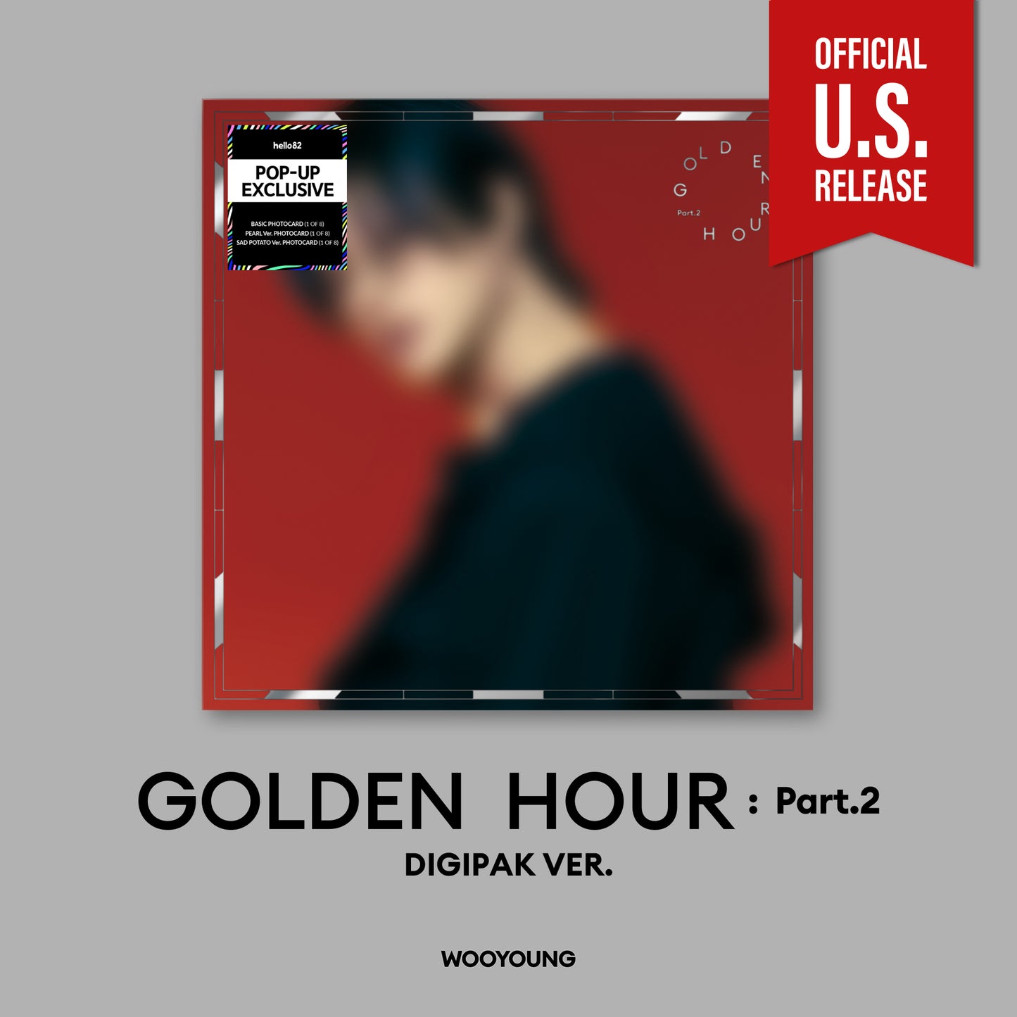 (PRE-ORDER) [HELLO82] [POP-UP EXCLUSIVE] ATEEZ - GOLDEN HOUR : PART 2 DIGIPACK (8 VERSIONS) RANDOM