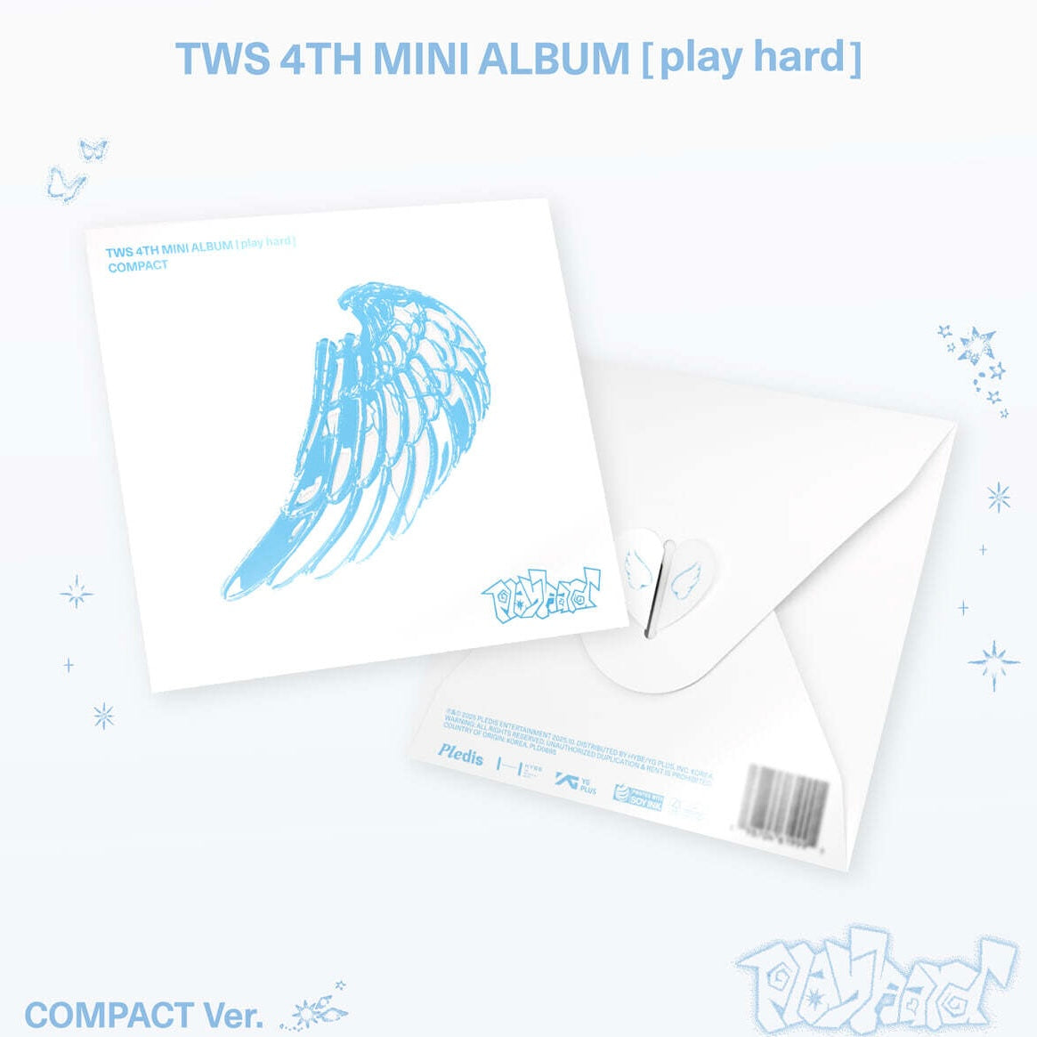 (PRE-ORDER) TWS - 4TH MINI ALBUM [PLAY HARD] (COMPACT VER.) (7 VERSIONS) RANDOM - LightUpK