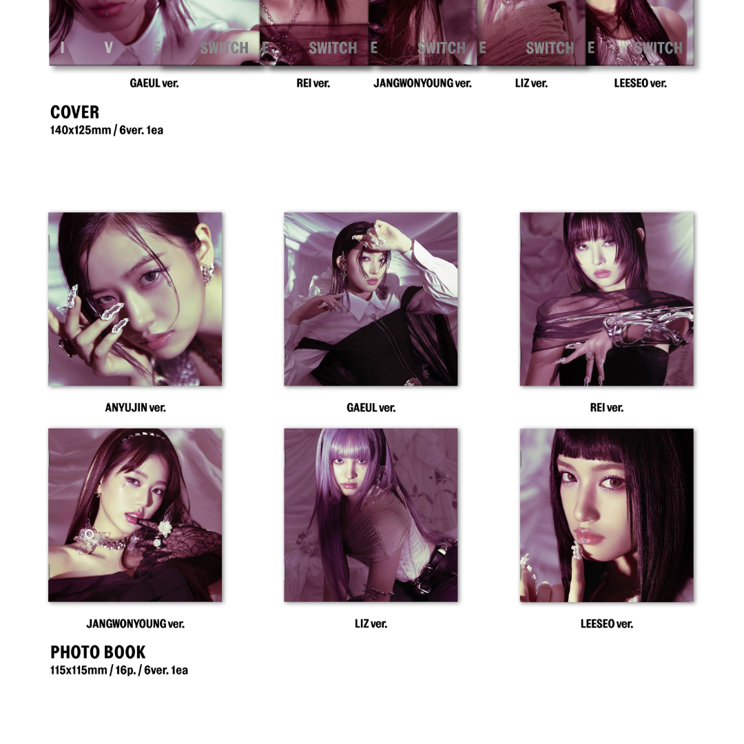 IVE - 2ND EP [IVE SWITCH] (DIGIPACK VER.) (6 VERSIONS)