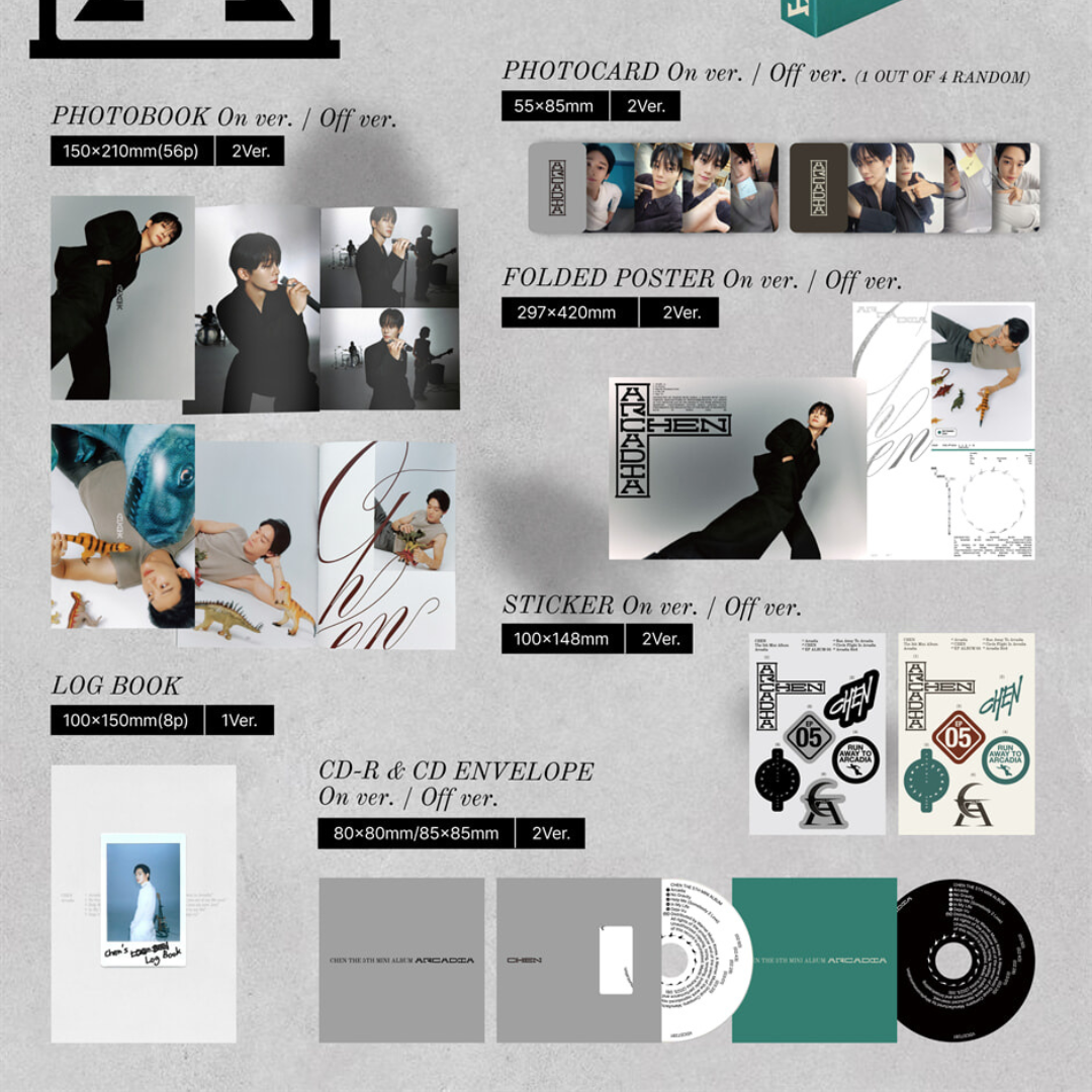 CHEN - THE 5TH MINI ALBUM [ARCADIA] (2 VERSIONS)