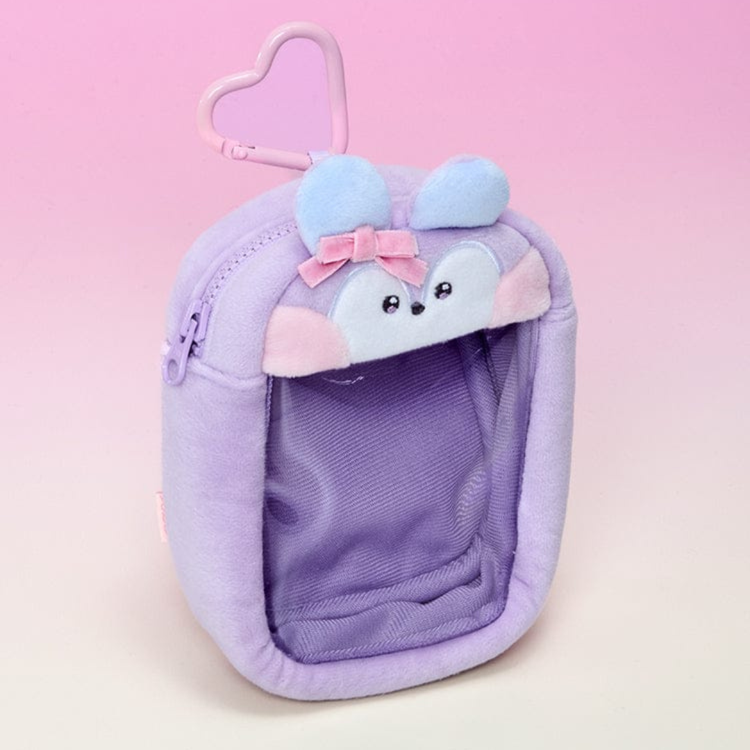 BT21 minini CLEAR BAG CHARM POUCH RIBBONED U (7 VERSIONS) - LightUpK