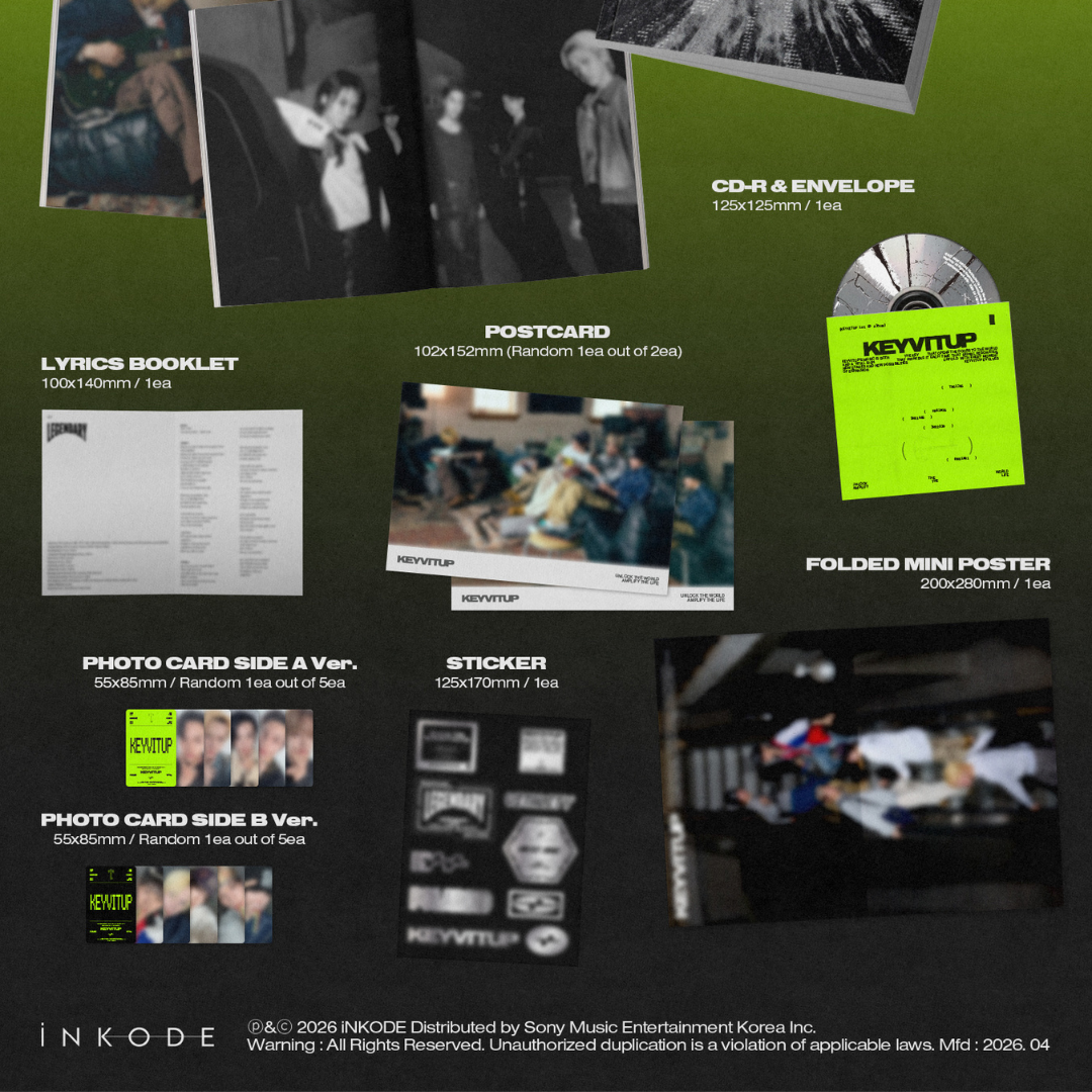 (PRE-ORDER) KEYVITUP - 1ST EP ALBUM [KEYVITUP] (2 VERSIONS) RANDOM - LightUpK