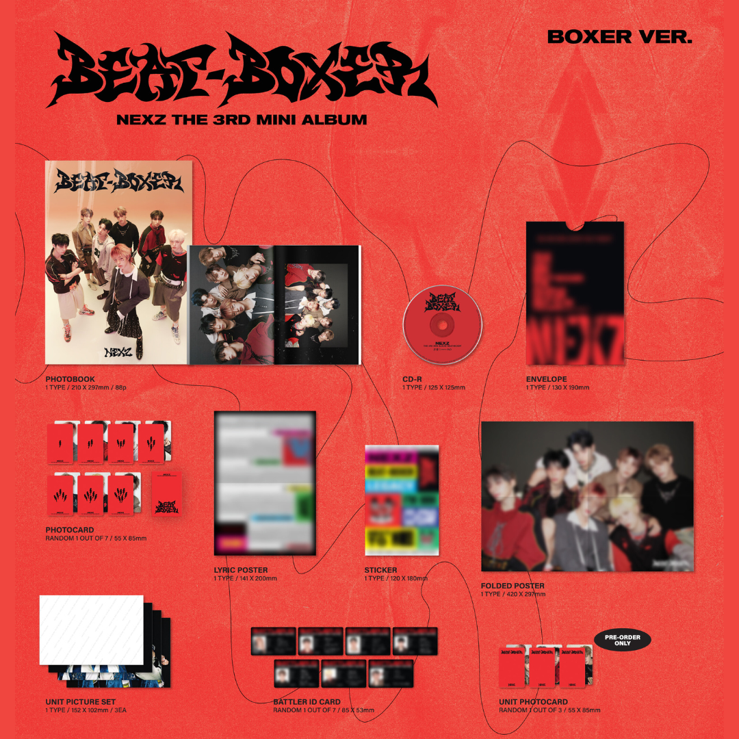 (PRE-ORDER) NEXZ - 3RD MINI ALBUM [BEAT-BOXER] (2 VERSIONS) RANDOM - LightUpK