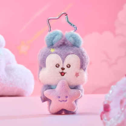 BTS - BT21 PURPLE STAR PLUSH KEYRING THE JOURNEY (7 VERSIONS) - LightUpK