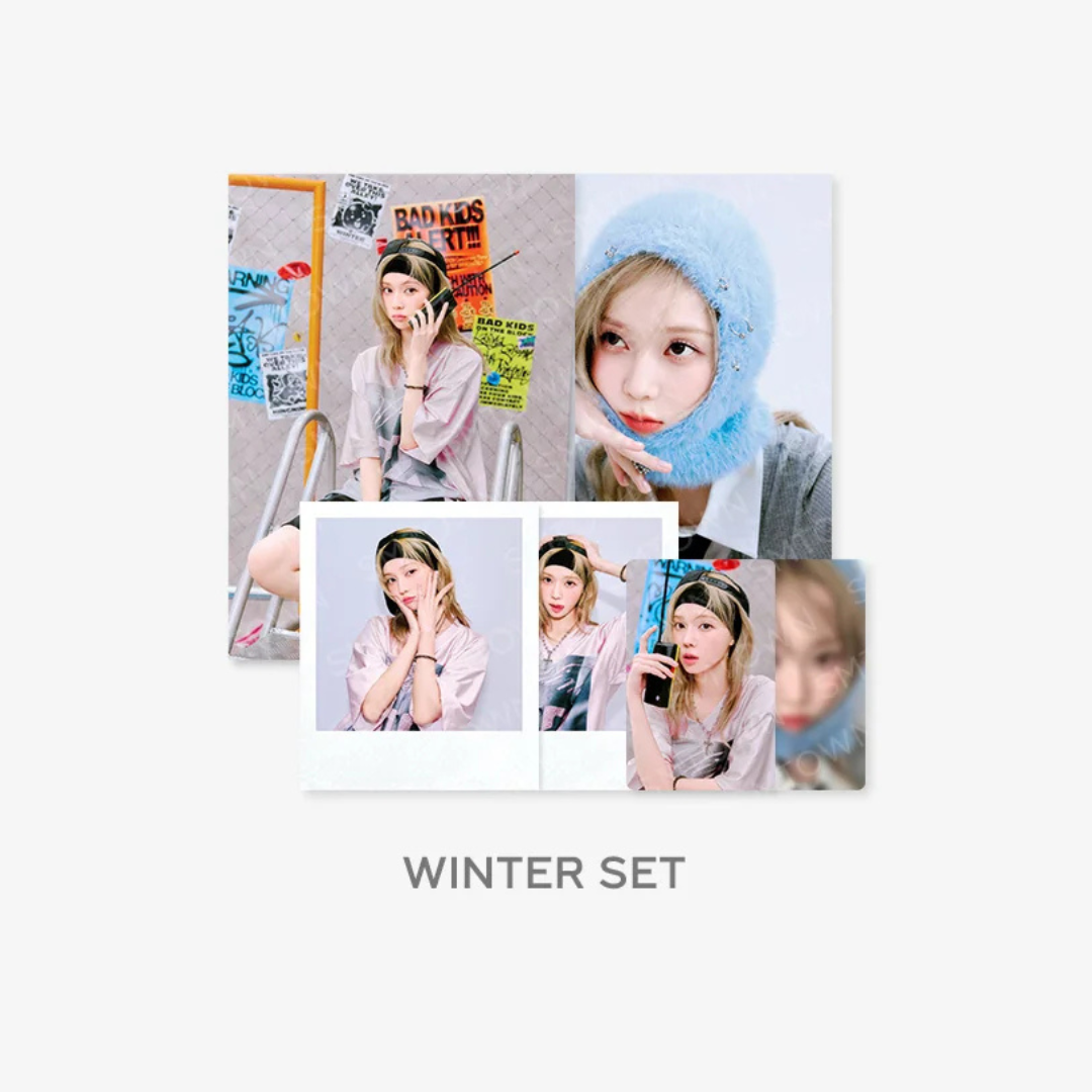 AESPA - PHOTO PACK - 2025 SM ARTIST SEASON'S GREETINGS MD (4 VERSIONS) - LightUpK