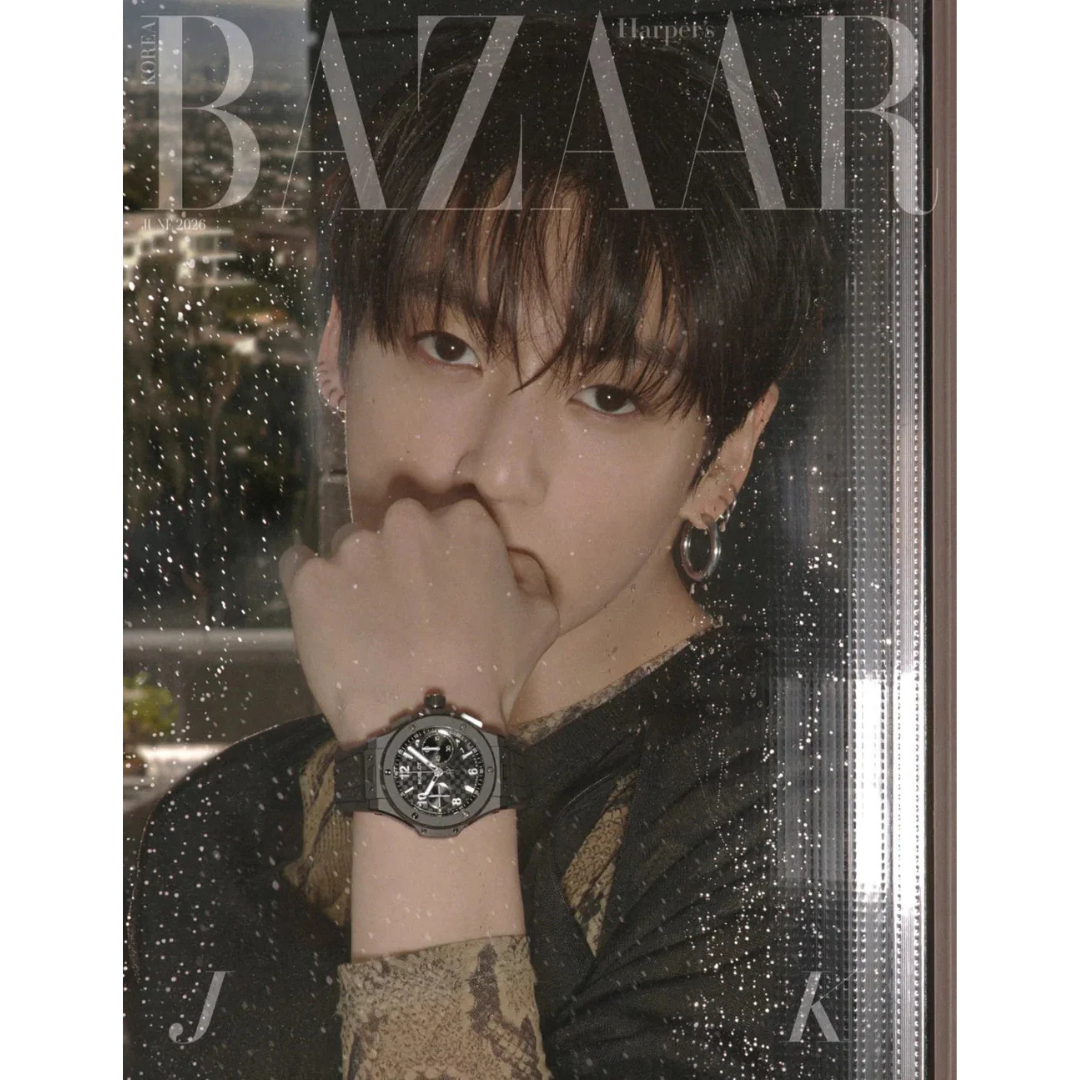 (PRE-ORDER) BAZAAR 6. 2026 ISSUE (COVER: BTS JUNGKOOK) (6 VERSIONS) - LightUpK