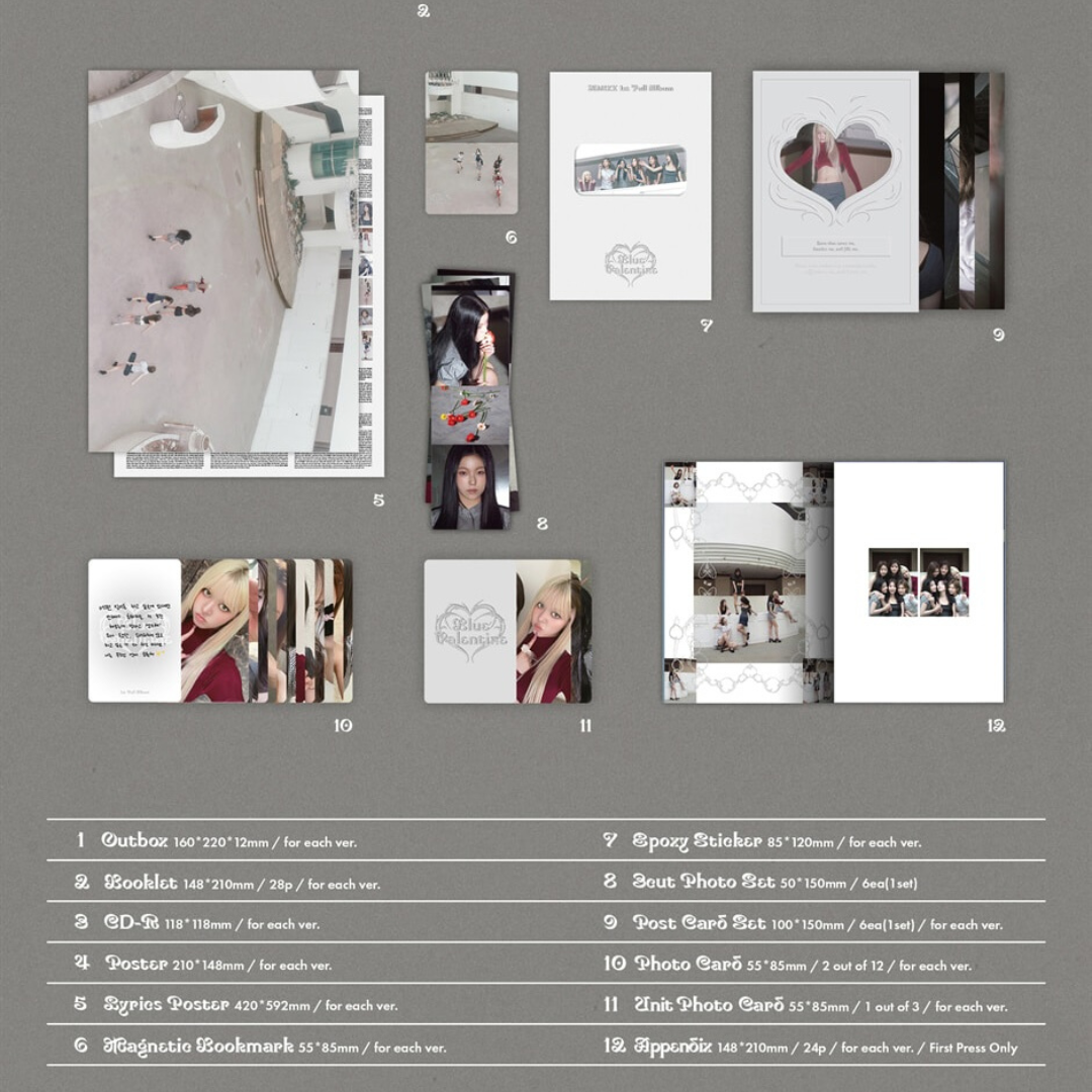 (PRE-ORDER) NMIXX - BLUE VALENTINE (3 VERSIONS) RANDOM - LightUpK