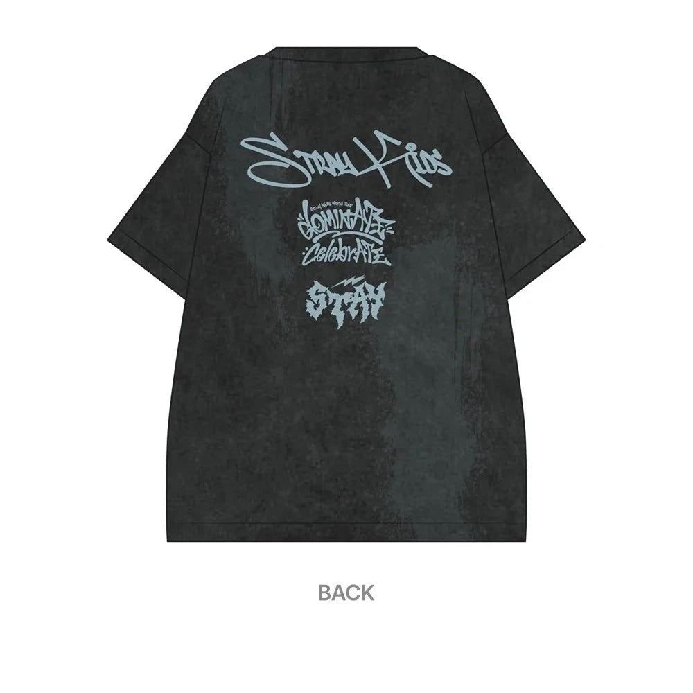 (PRE-ORDER) STRAY KIDS - DOMINATE : CELEBRATE POP-UP STORE MD - T-SHIRT - LightUpK