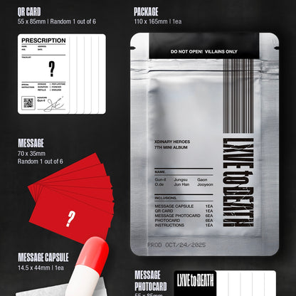 (PRE-ORDER) XDINARY HEROES - 7TH MINI ALBUM [LXVE TO DEATH] PLATFORM ALBUM NEMO VER. - LightUpK