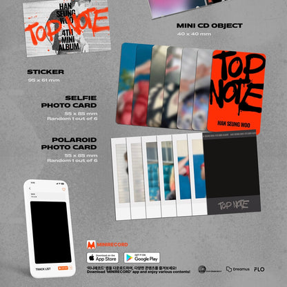 HAN SEUNG WOO - 4TH MINI ALBUM [TOP NOTE] (PLATFORM VER.) (2 VERSIONS) - LightUpK