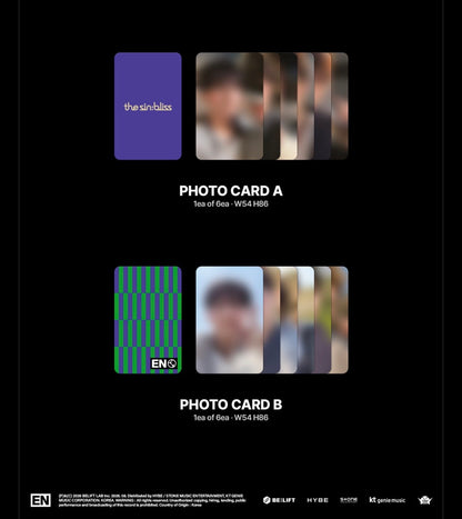 (PRE-ORDER) ENHYPEN - THE SIN: BLISS (4 VERSIONS) RANDOM