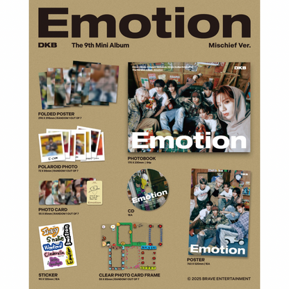 (PRE-ORDER) DKB - 9TH MINI ALBUM [EMOTION] (2 VERSIONS) RANDOM - LightUpK