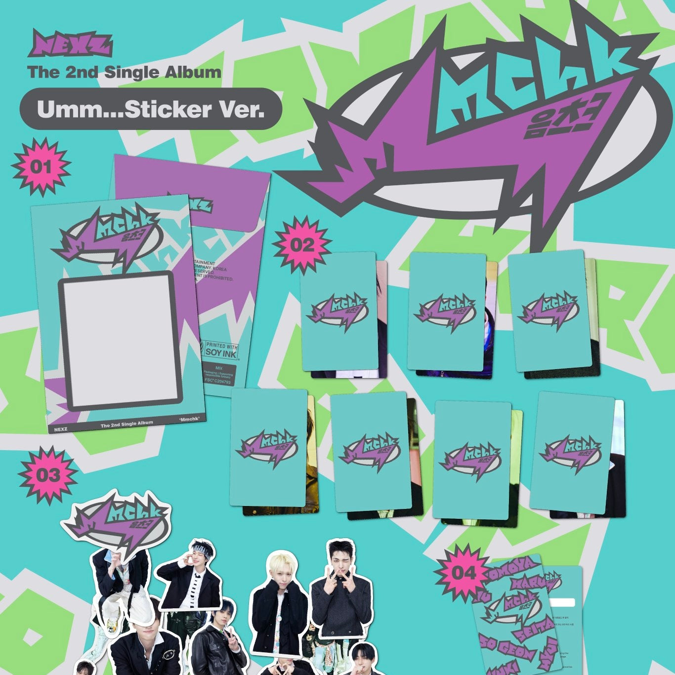 (PRE-ORDER) NEXZ - 2ND SINGLE ALBUM [MMCHK] (STICKER VER.) (2 VERSIONS) RANDOM - LightUpK