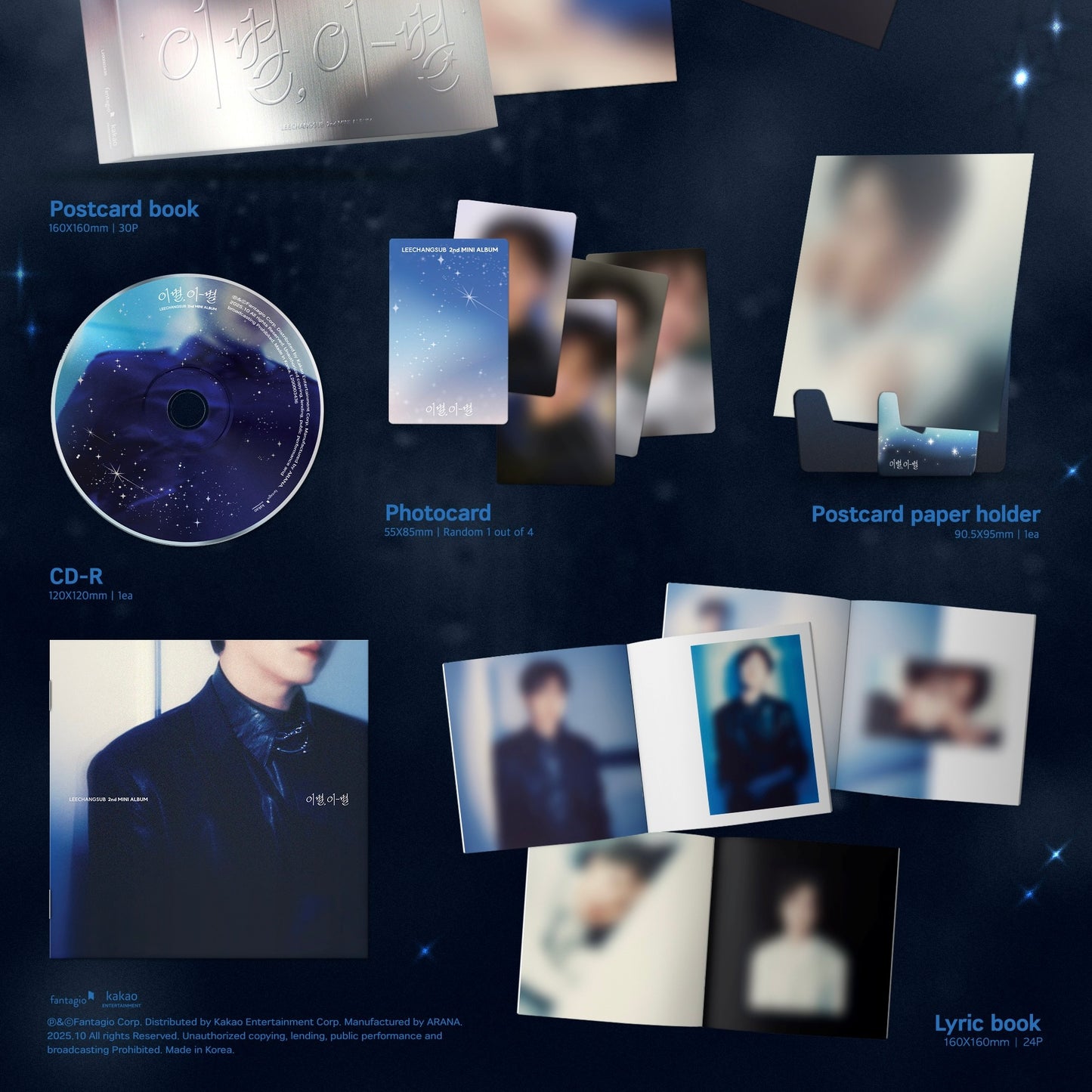 (PRE-ORDER) LEE CHANG SUB - 2ND MINI ALBUM [GOODBYE, DIFFERENT STARS] (2 VERSIONS) - LightUpK