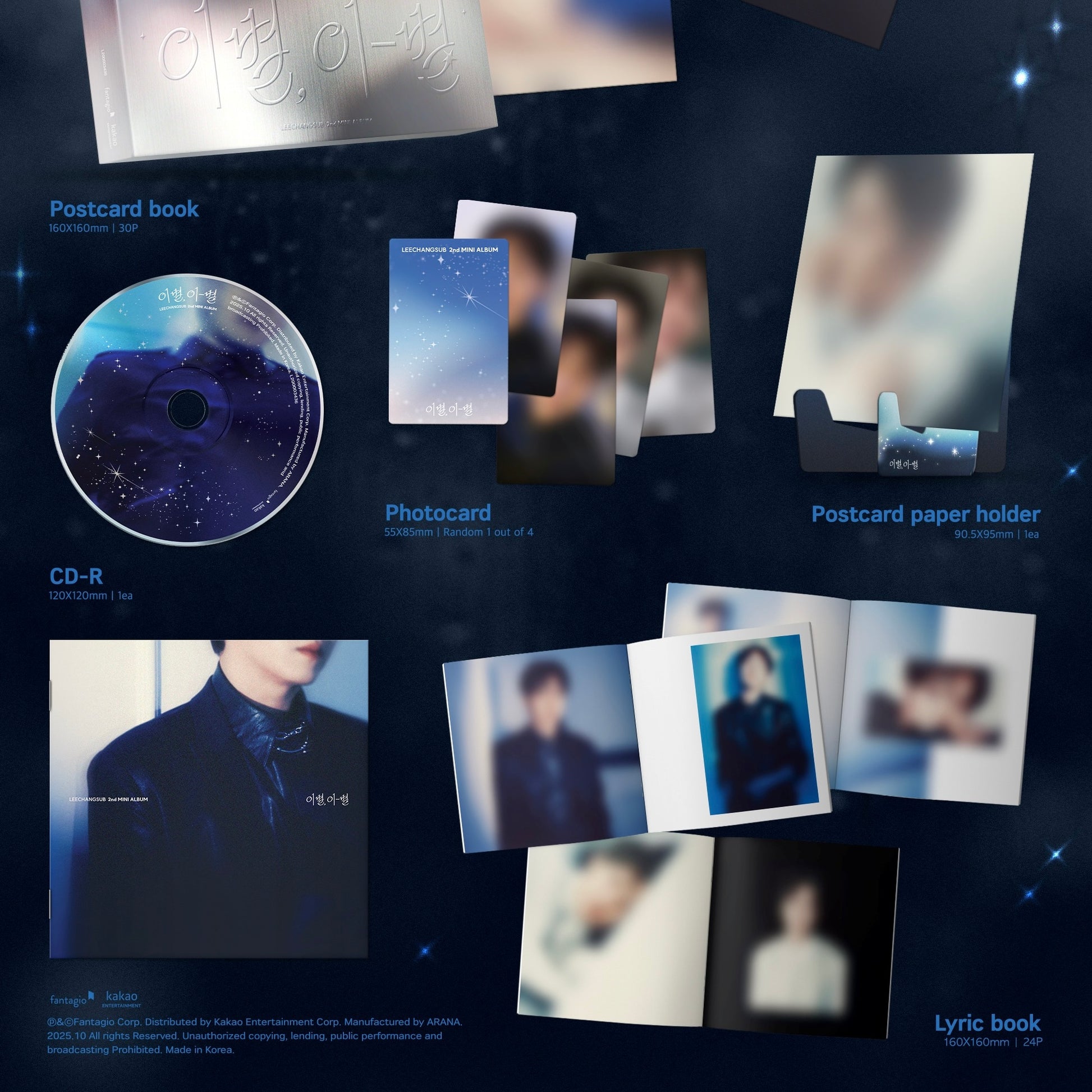 (PRE-ORDER) LEE CHANG SUB - 2ND MINI ALBUM [GOODBYE, DIFFERENT STARS] (2 VERSIONS) - LightUpK