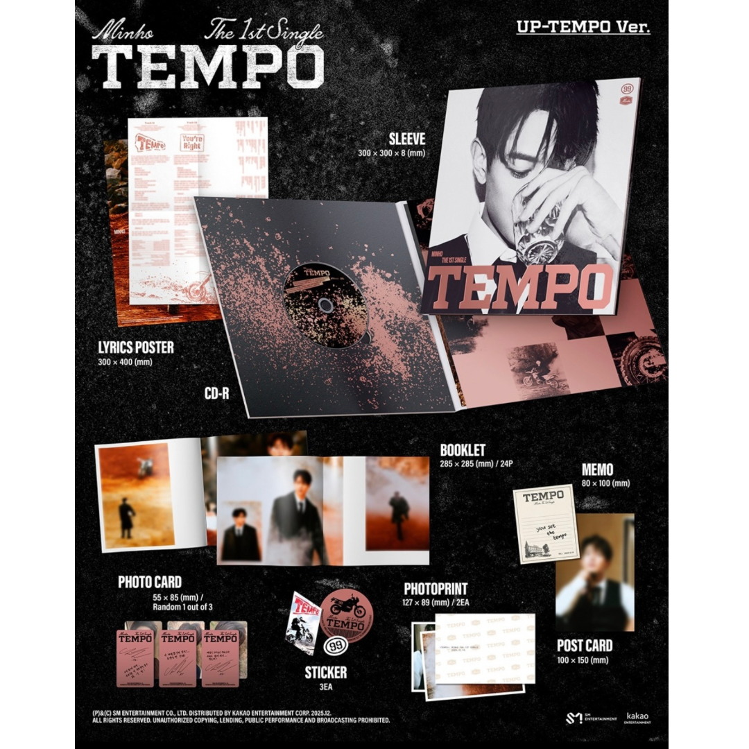 (PRE-ORDER) MINHO - 1ST SINGLE [TEMPO] (2 VERSIONS) RANDOM