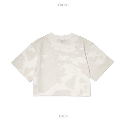 (PRE-ORDER) BTS - S/S CROP T-SHIRT (WHITE) (4 SIZES) - LightUpK