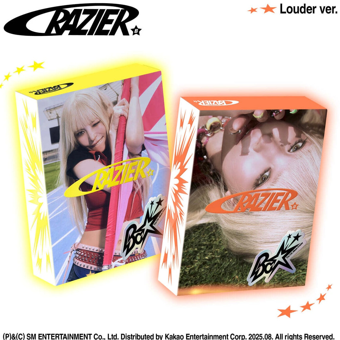 BOA - 11TH ALBUM [CRAZIER] (LOUDER VER.) (2 VERSIONS) - LightUpK