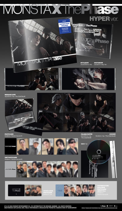 [hello82] [PARTNER STORE EXCLUSIVE] MONSTA X - THE PHASE (4 VERSIONS)