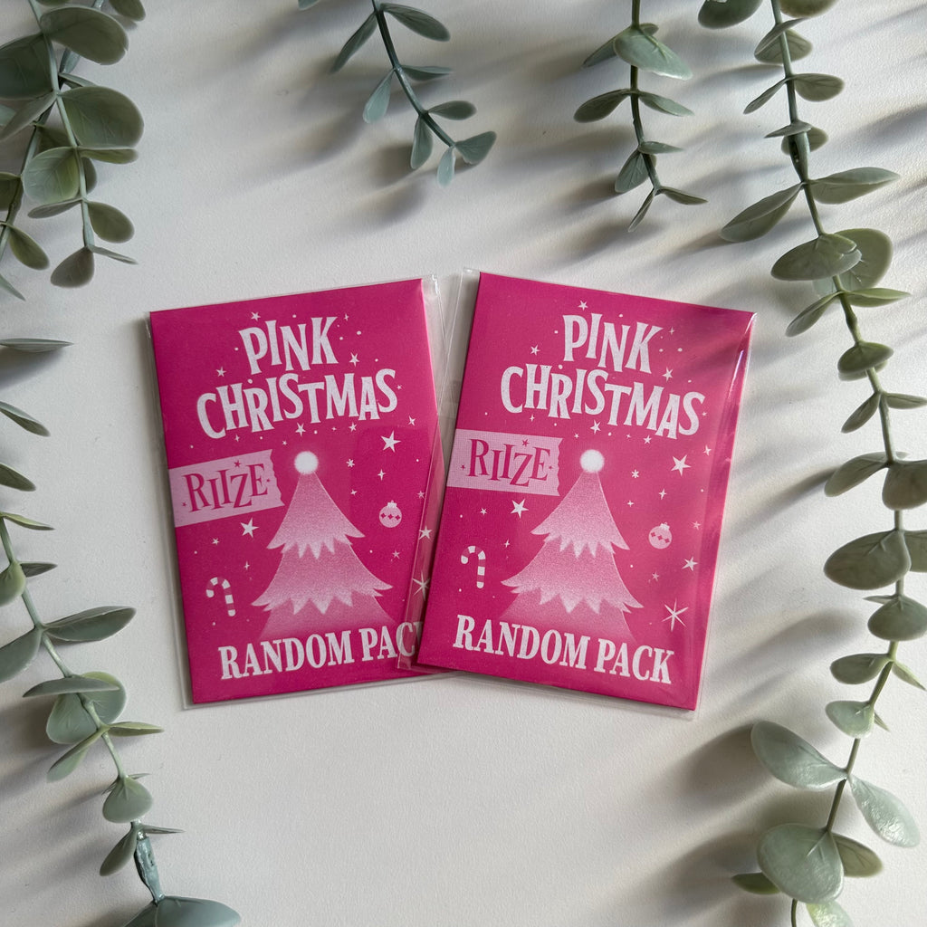 (2 PACK) RIIZE - PINK CHRISTMAS RANDOM PACK SM TRADING CARDS
