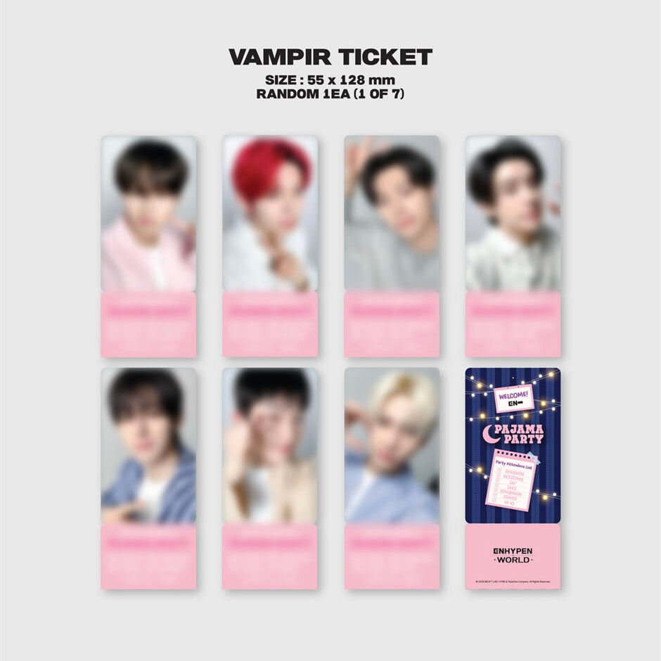 (PRE-ORDER) ENHYPEN - WORLD COUPON CARD COLLECTION (PAJAMA PARTY BASIC VER.) - LightUpK