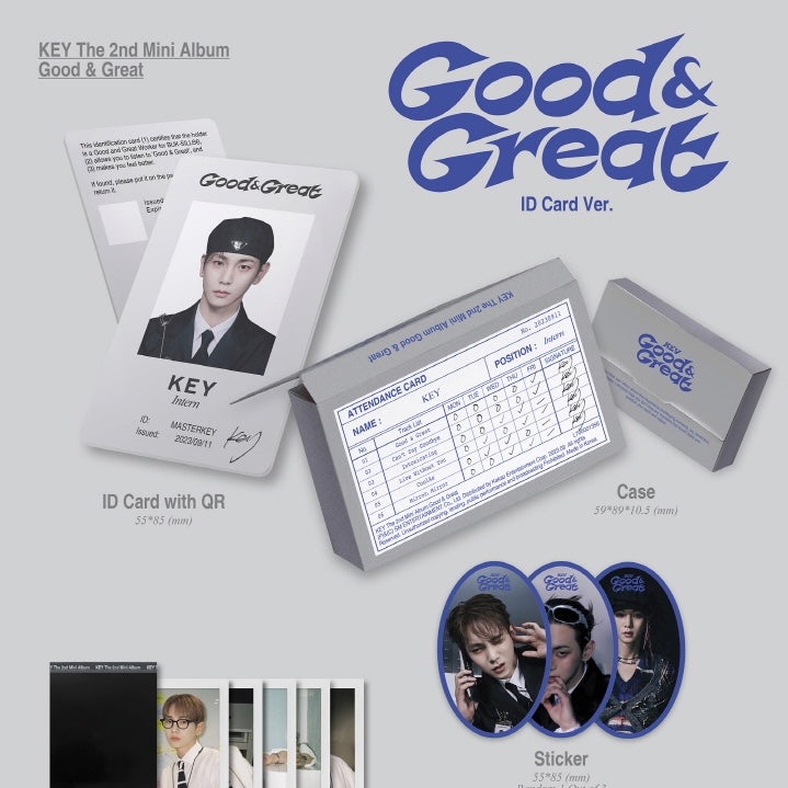 KEY - GOOD & GREAT [2ND MINI ALBUM] (QR VER.)(SMART ALBUM) - LightUpK