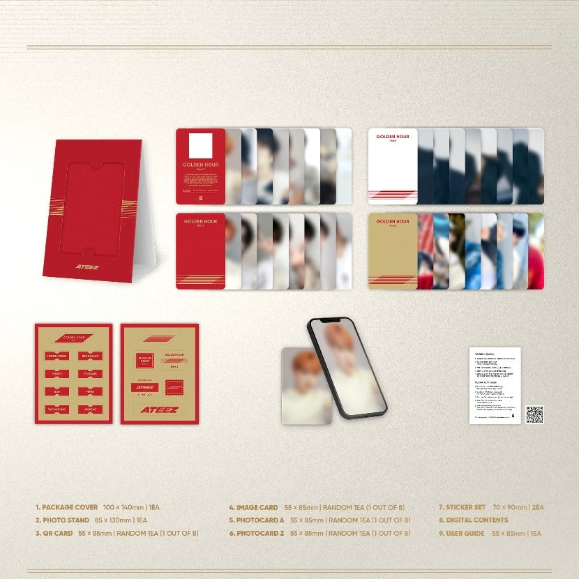 (PRE-ORDER) ATEEZ - GOLDEN HOUR : PART 1 (POCAALBUM VER.)