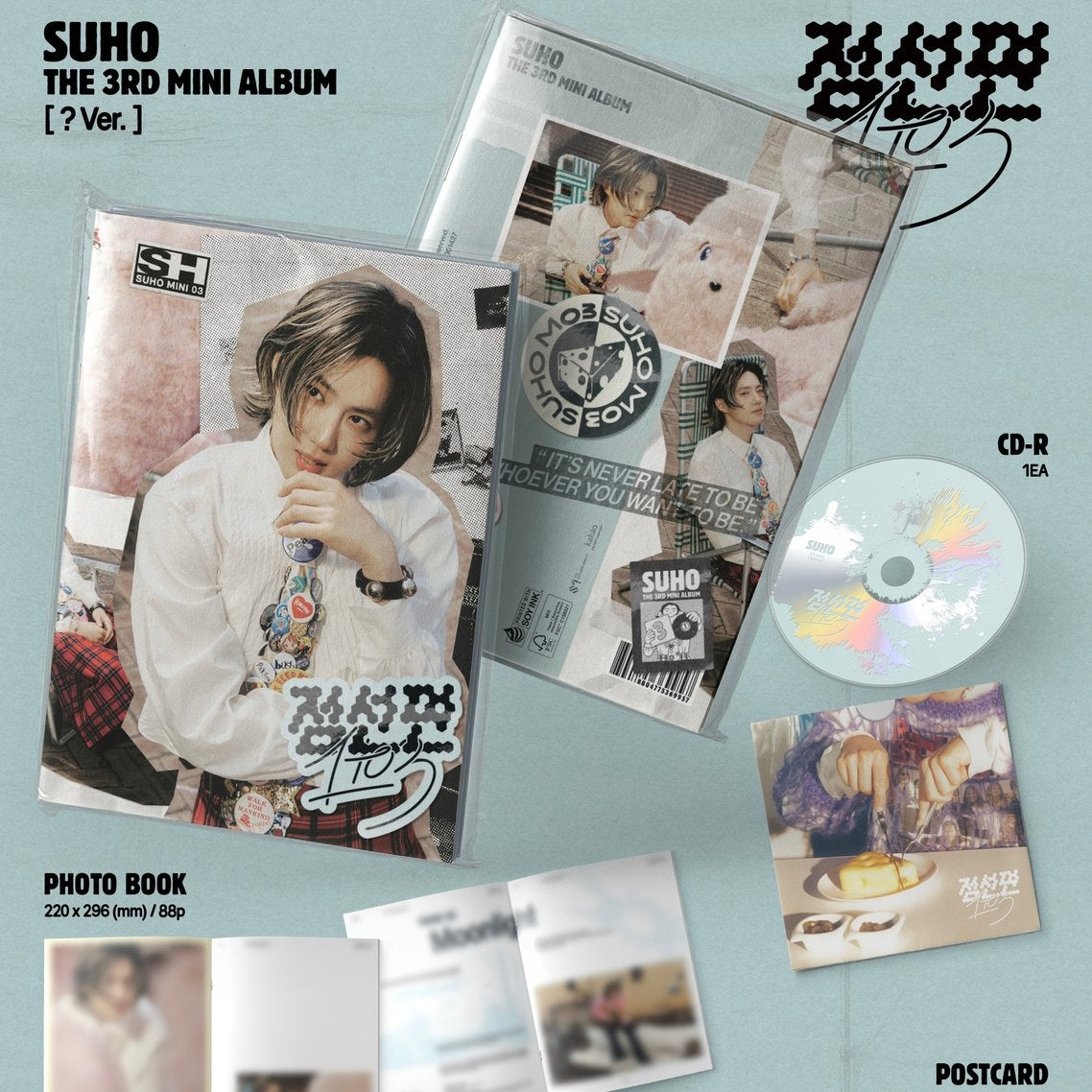 SUHO - 3RD MINI ALBUM [점선면 (1 TO 3)] (2 VERSIONS)