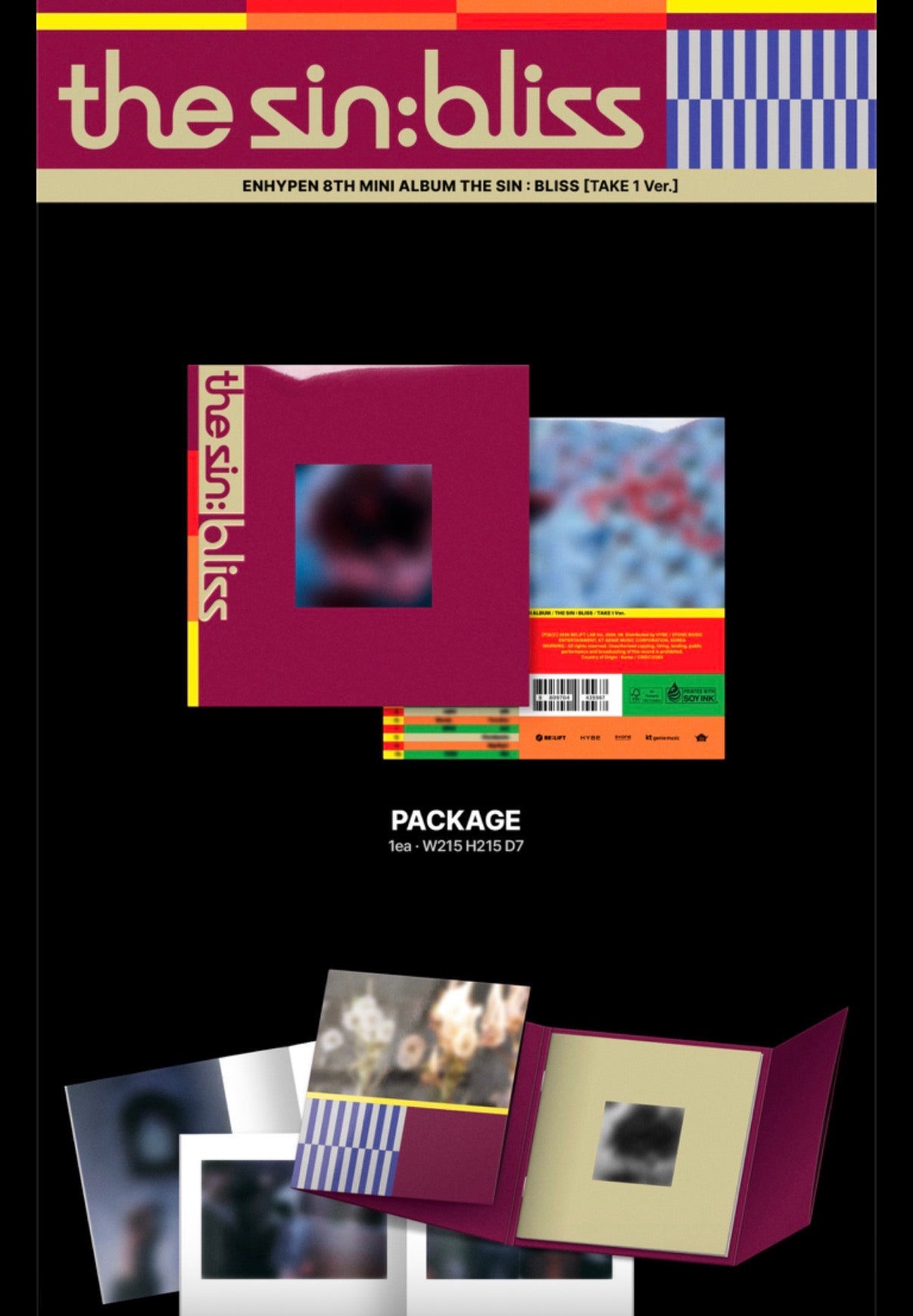 (PRE-ORDER) ENHYPEN - THE SIN: BLISS (4 VERSIONS) RANDOM